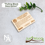 Just Wood Nigel Armitage Pulling Block – Leather Iron Removal Tool