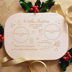Personalised Christmas Eve Plate - 2024 Design
