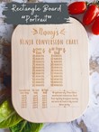 Personalised Air Fryer Conversion Chart Board