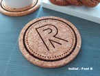 Cork Coaster - Round - Personalised