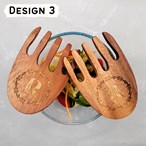 Tuscany Personalised Wooden Salad Hands