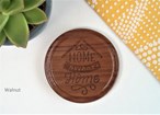 Home Sweet Home Engraved Wooden Coaster