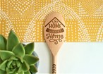 Home Sweet Home Design - Personalised Wooden Spoon