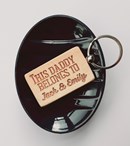 Father's Day Rectangle Wooden Keyring