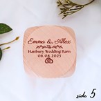 Personalised Wedding Day Wooden Block