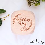 Personalised Wedding Day Wooden Block