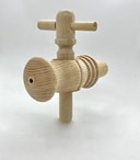 Wooden Tap Tapered 4 inch in length (101.6mm) Open