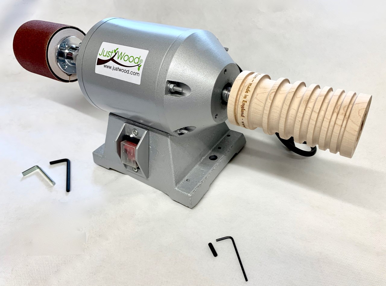 Leather Burnisher Bundle with Motor and Drum Sander Hobby or Pro Version