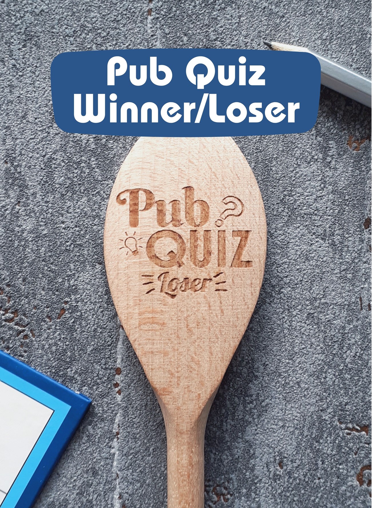 Quiz Night Personalised Wooden Spoon