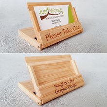 Business Card Holder - Wooden - Personalised