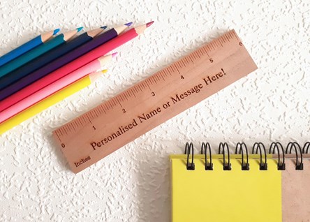Personalised Wooden Ruler - Short