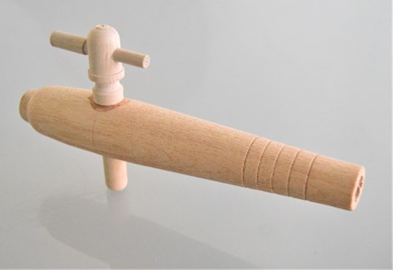 Wooden Tap, Tapered, 7.5 inch (190mm) Open
