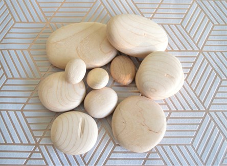 Imperfect Wooden Pebbles - Various Sizes