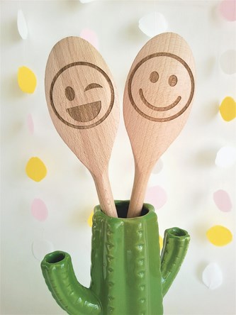 Emoji Design - Personalised Wooden Spoon