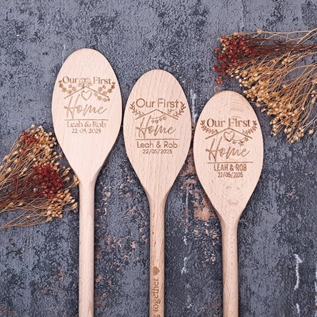 Our First Home Design - Personalised Wooden Spoon