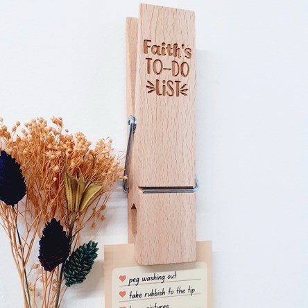 Personalised Wall Mounted To-do List Peg