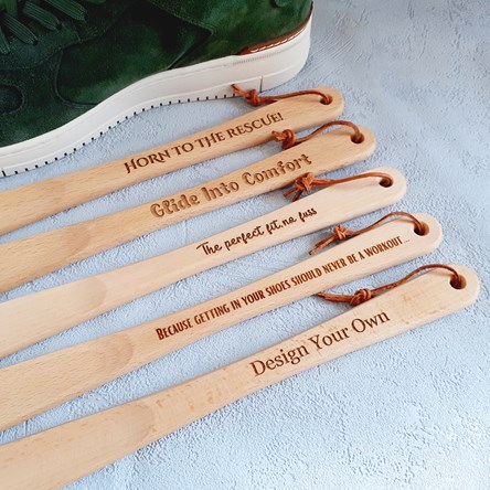 Personalised Wooden Shoehorn 37cm / 14.5 inches