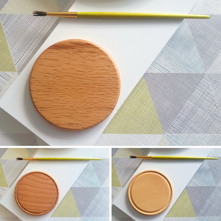 Blank Paintable Wooden Coasters Small Various Timbers