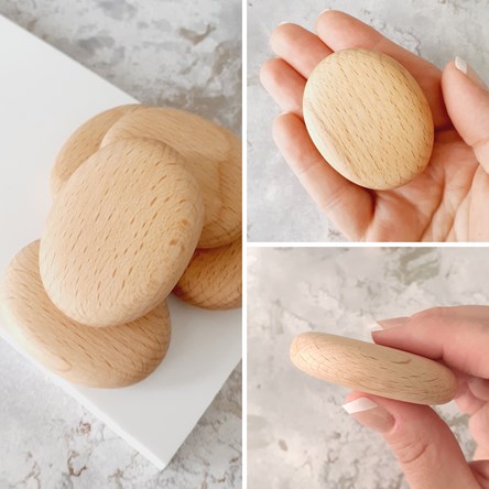 Small Wooden Pebbles