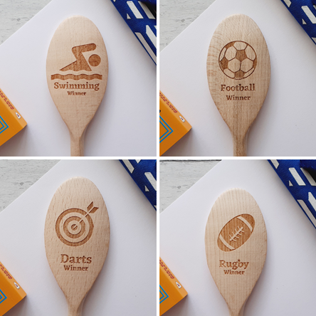 Sports Day Spoons - Personalised Wooden Awards