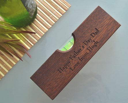 Wooden Bottle Opener with Built In Spirit Level
