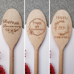 5th Wedding Anniversary Design Spoons