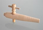 Wooden Tap Tapered 6 inch in length (152mm) Open