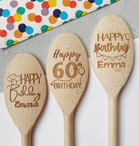 Happy Birthday Personalised Wooden Spoon