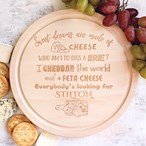 Sweet Dreams Are Made Of Cheese Serving Board