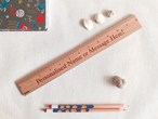 Personalised natural hand crafted wooden ruler