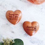 5th Wedding Anniversary Wooden Heart