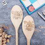 Personalised Quiz Night Wooden Spoon – Engraved Gift for Quiz Lovers