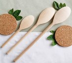 Plain Natural Wooden Spoon 20cm/30cm/35cm