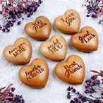 3D Wooden Heart “Pocket Hug” – Engraved Keepsake Gift