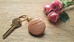 A Round Tuit Wooden Keyring