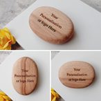 Personalised Wooden Pebbles - Small