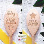 Star Baker Personalised Wooden Spoon – Engraved Gift for Bakers