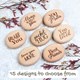 Engraved Small Pebble “Pocket Hug” – Personalised Wooden Keepsake | Pocket Hug Pebble Gift