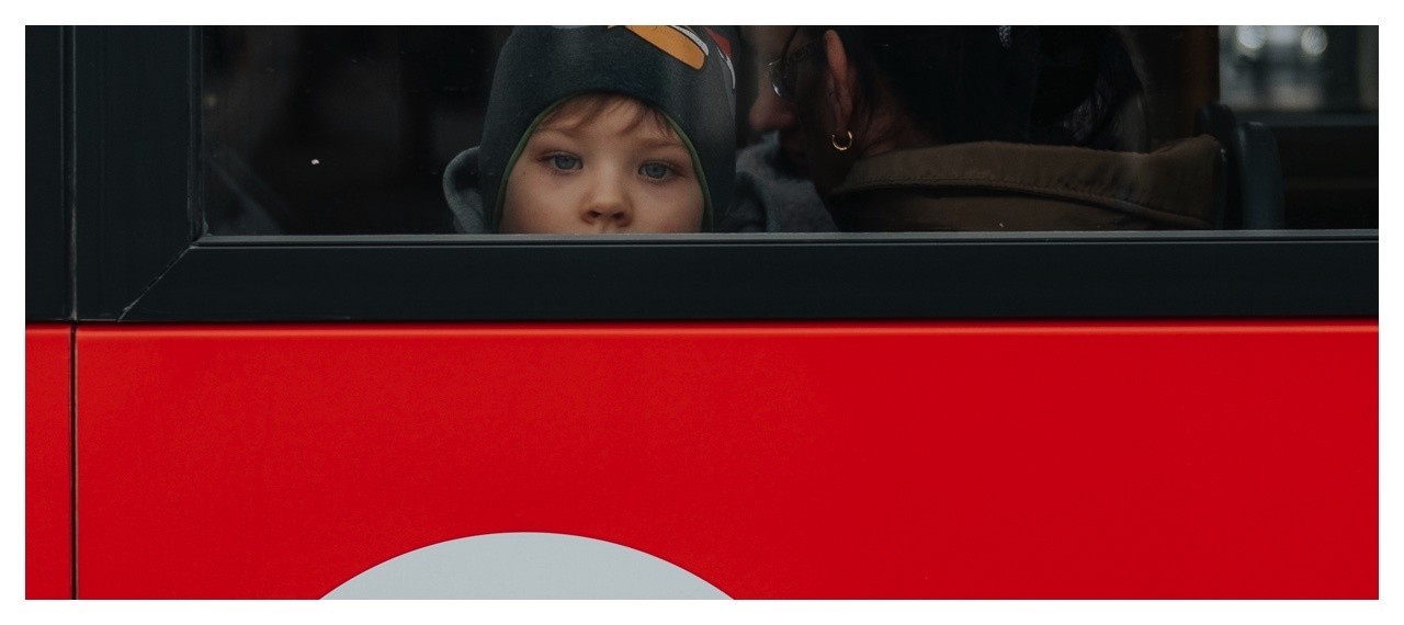 Boy on a bus