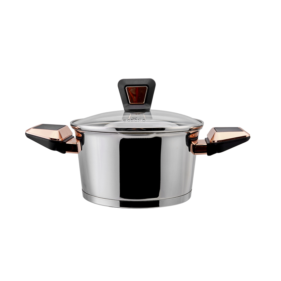 Karaca PowerSteel Kobe 8-teiliges Topf-Set aus Edelstahl - KARACA EUROPE