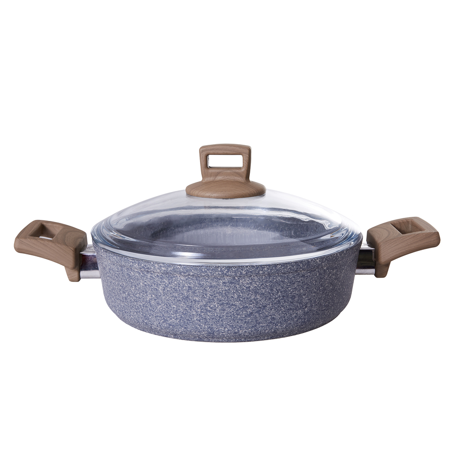 Karaca Silver Stone Granit 24 cm Saute Pan - KARACA EUROPE