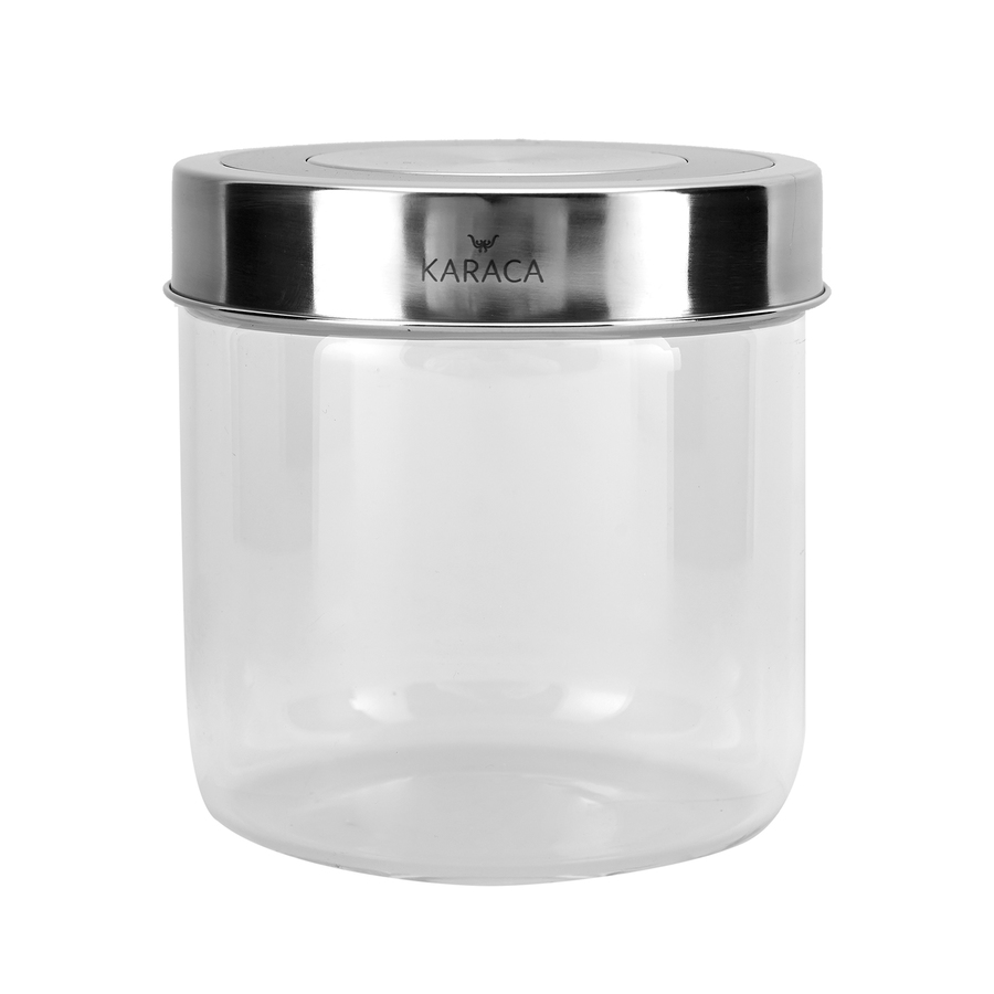 Karaca Steel Glass Storage Container 0,8 Lt Black KARACA EUROPE