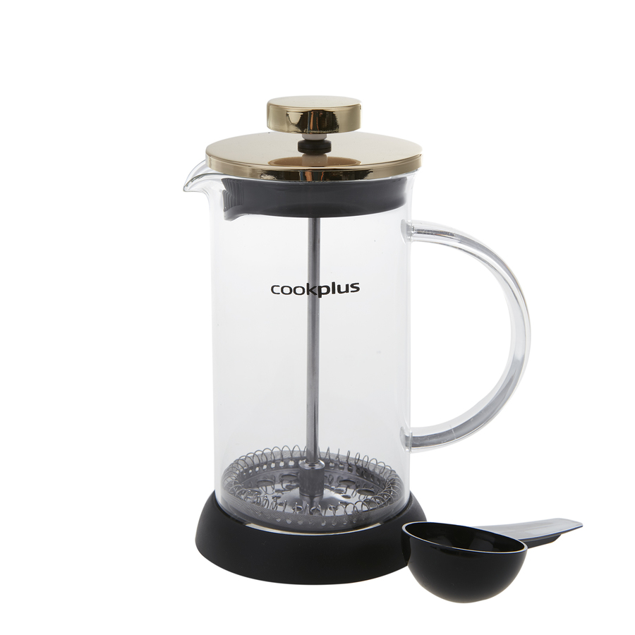 Cookplus Coffee Bean French Press Gold 