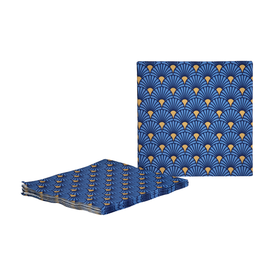 Karaca Art Deco Blue/Gold Napkin KARACA EUROPE