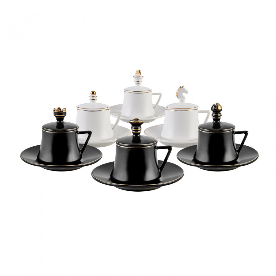 Karaca Satranç Kaffeetassen- Set für 6-Personen - KARACA EUROPE