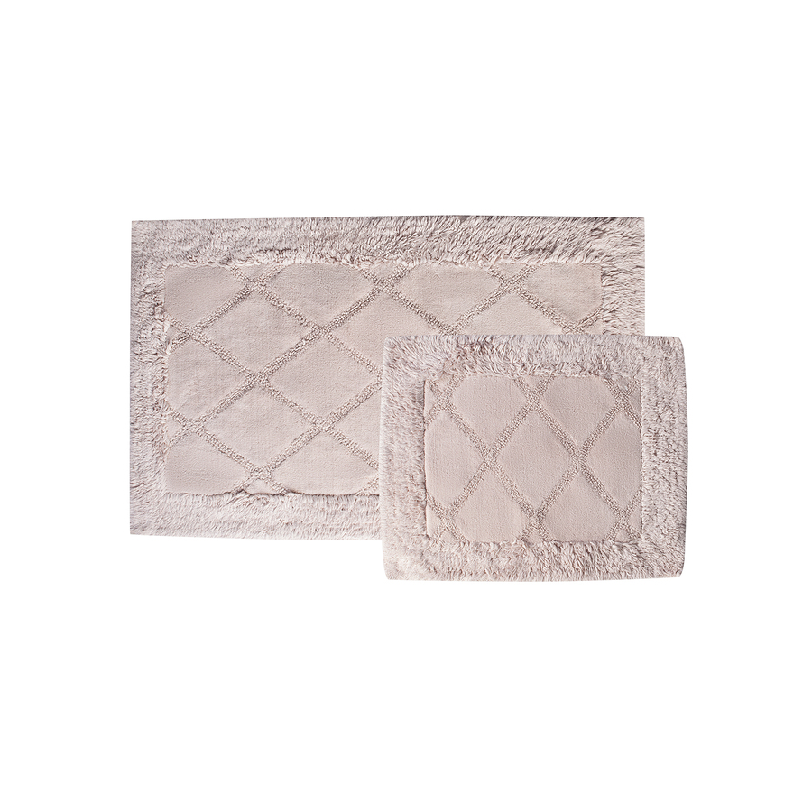 Karaca Home Veronica 100 Turkish Cotton Bath Mat, 2 Piece, Misk KARACA UK