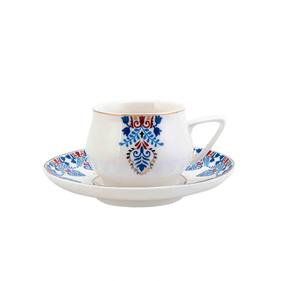 Karaca Omnigon T/ürkisches Kaffeetassen-Set f/ür 6 Personen