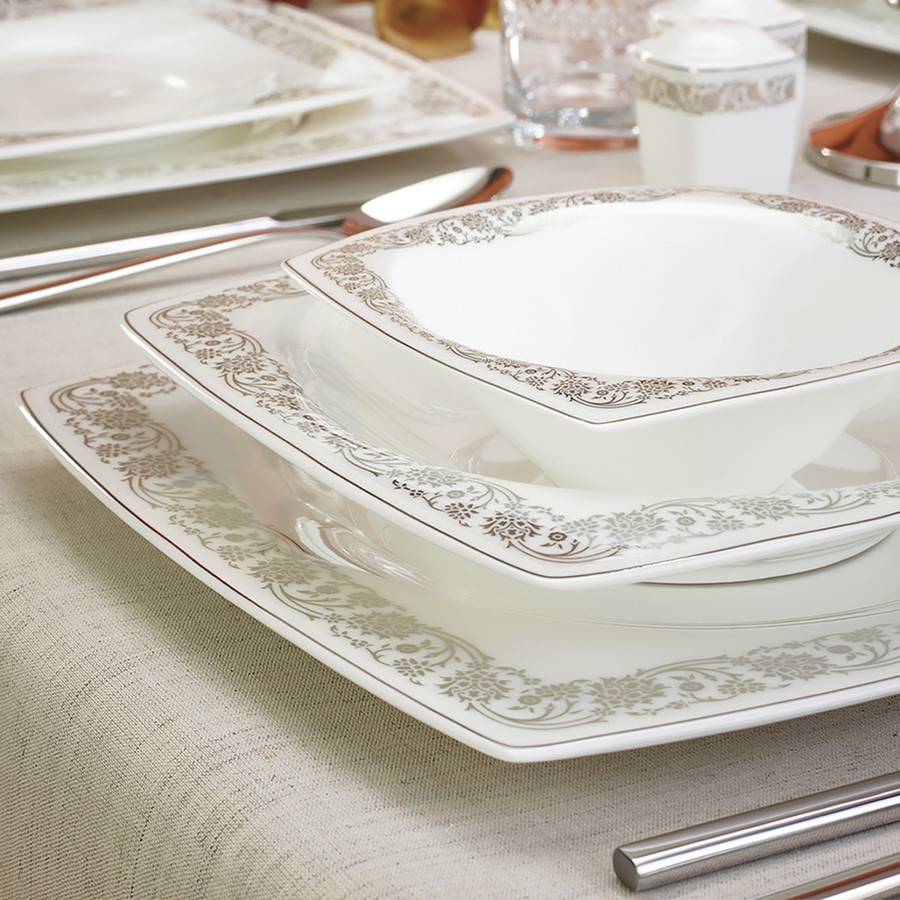 Karaca Fine Pearl Trove 62teiliges DinnerSet für 12 Personen KARACA