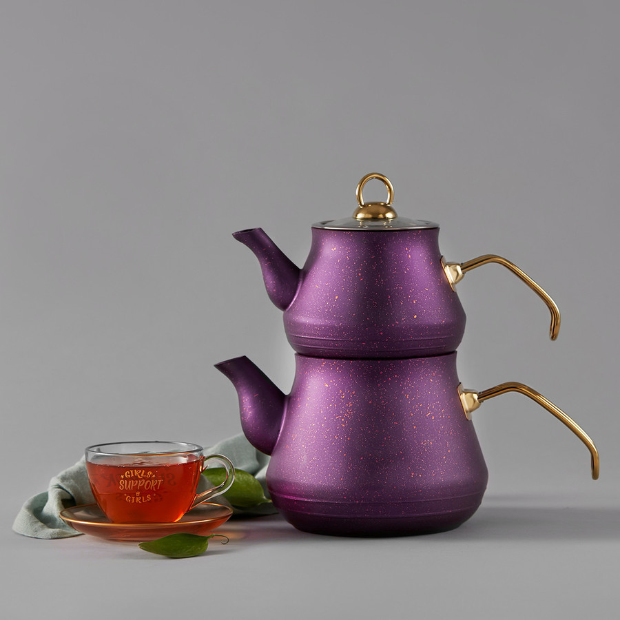 Karaca Biogranite Teapot Set Purple KARACA EUROPE