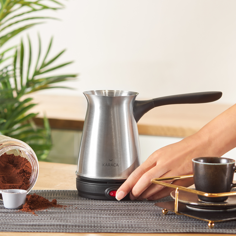 Karaca Steel Electrical Turkish Mocha Pot Inox - KARACA EUROPE